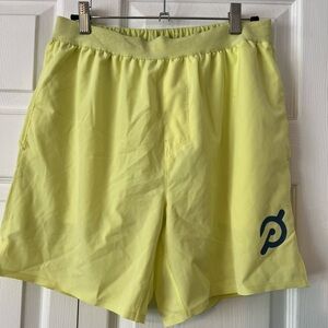 men’s yellow athletic shorts